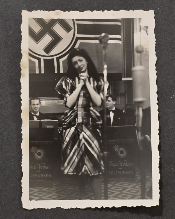 Original 1930s Third Reich Nazi German Heinz Wehner Telefunken Swing Orchestra Stage Photo