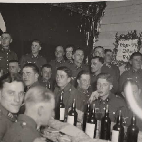 20260923_143457 Rare Original WWII Luftwaffe Kriegs-Weihnacht 1940 Christmas Adolf Hitler Portrait Flag Photo