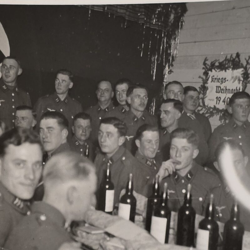 20260923_143457 Rare Original WWII Luftwaffe Kriegs-Weihnacht 1940 Christmas Adolf Hitler Portrait Flag Photo