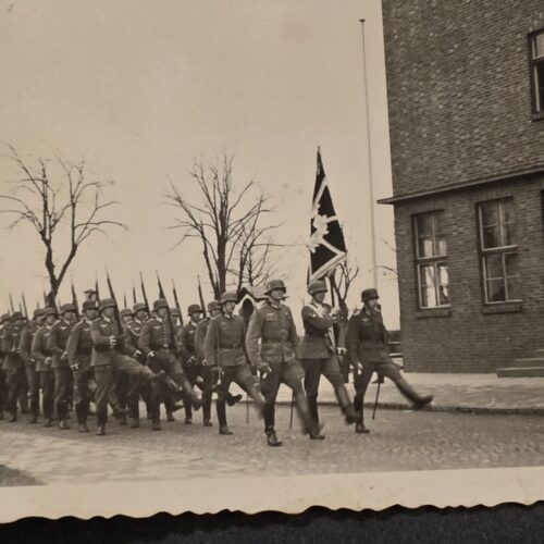 Luftwaffe Standard Flag Bearers Military Parade Photo WW2 WWII Nazi German