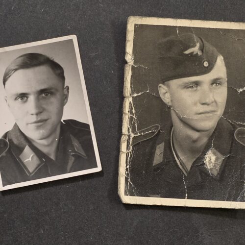 20260924_134748 WW2 German Young Luftwaffe Soldiers Military Portrait Photos x 2