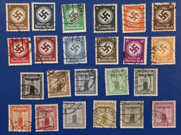 20260925_133610 WWII WW2 Nazi German NSDAP Third Reich Government Officials Stamp Sets Swastika + Eagles sets