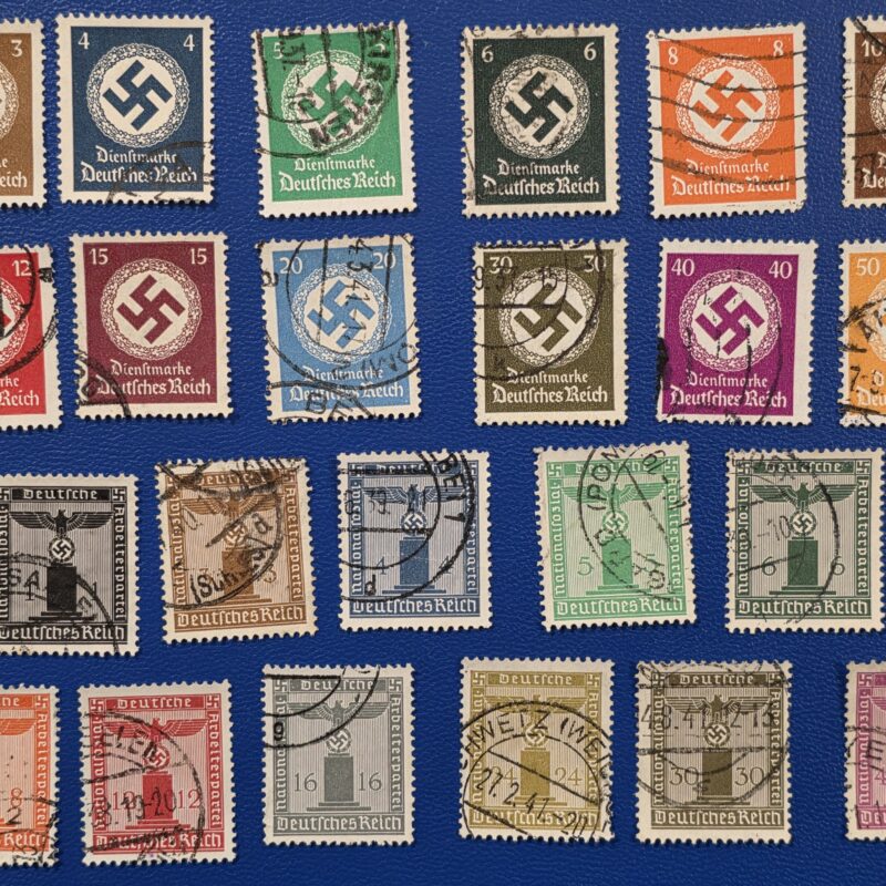 20260925_133610 WWII WW2 Nazi German NSDAP Third Reich Government Officials Stamp Sets Swastika + Eagles sets