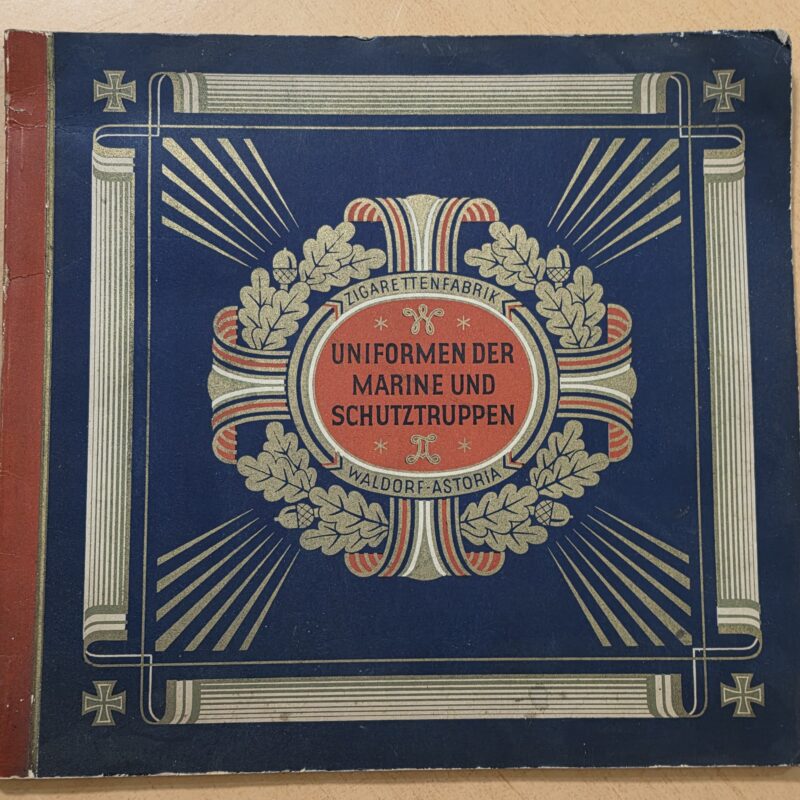 1933 German WWI Navy Military Cigarette Card Album Book COMPLETE w all 96 Cards