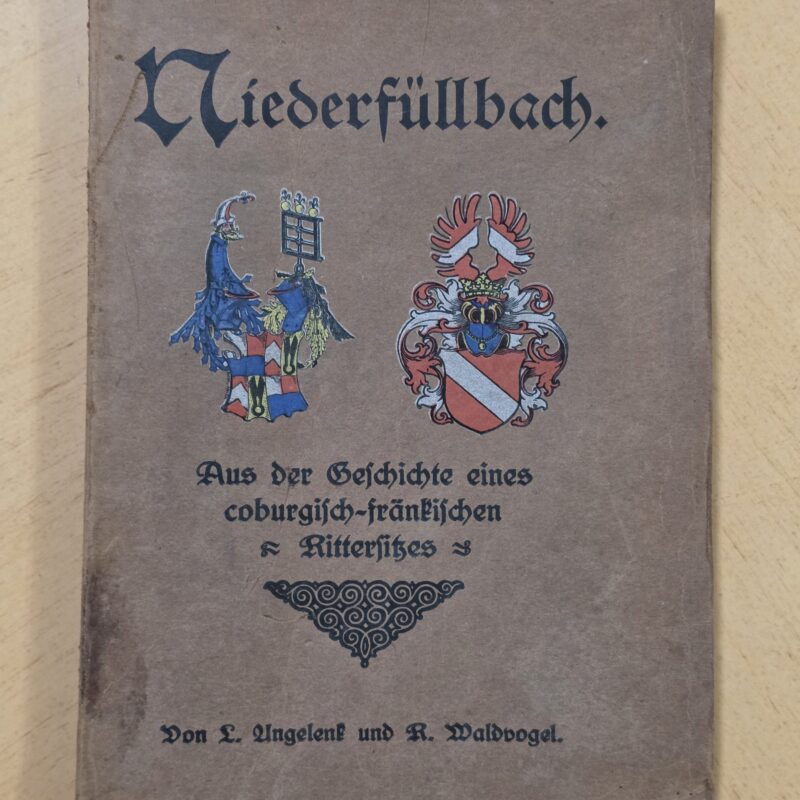 20260926_115727 1912 Niederfüllbach Coburg German Rittergut History Book Large Foldout Map