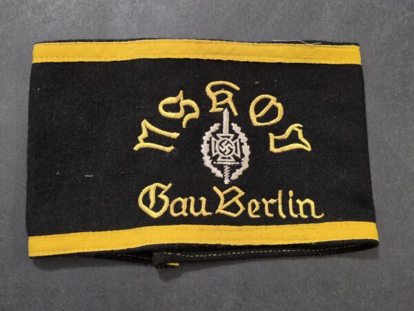 WW2 Nazi German NSKOV Gau Berlin WW1 Veterans Org Armband