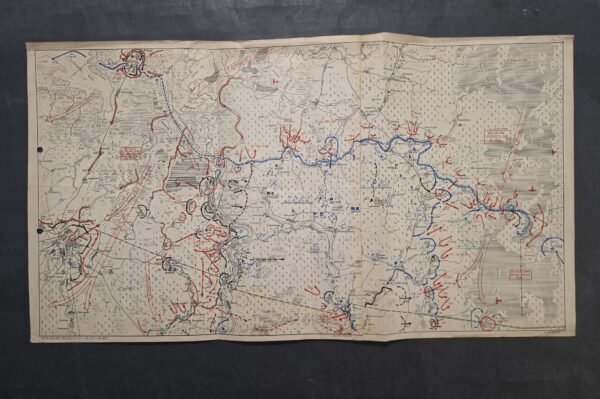 20260926_151920 WOW! RARE WWII German Staraja Russa Military Battle Map 1942 Hand Marked Eastern Front