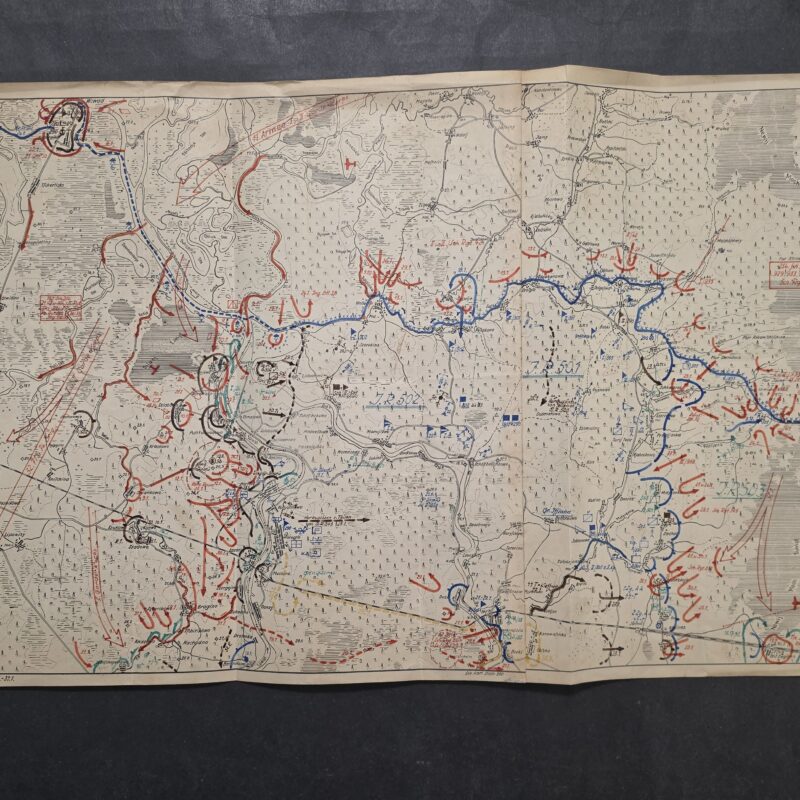 20260926_151920 WOW! RARE WWII German Staraja Russa Military Battle Map 1942 Hand Marked Eastern Front