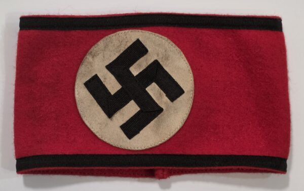 20260927_133232 WW2 Nazi German Third Reich SS Armband w double RZM tags sewn inside