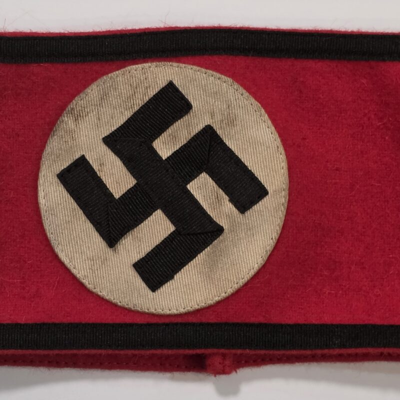 20260927_133232 WW2 Nazi German Third Reich SS Armband w double RZM tags sewn inside