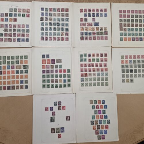 20260928_133608 400+ Imperial German & Third Reich Nazi WWI WWII Stamp Collection 10 Album Pages Inflation Bavaria