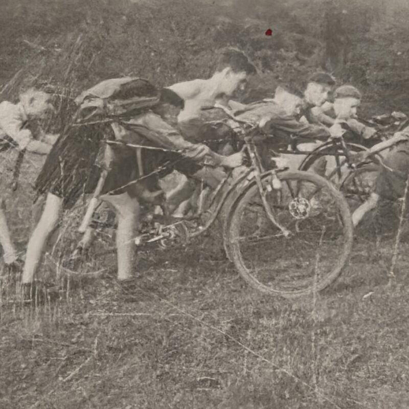 HJ Hitler Youth Jugend Boys Bicycle Race WW2 Nazi German Photo