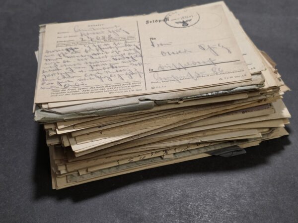 20260929_122645 HUGE Lot 120+ Pcs WW2 German Officers Feldpost Mail Letters Covers Postcards