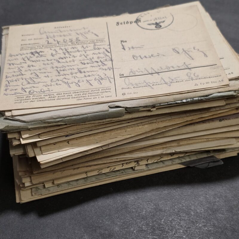 HUGE Lot 120+ Pcs WW2 German Officers Feldpost Mail Letters Covers Postcards