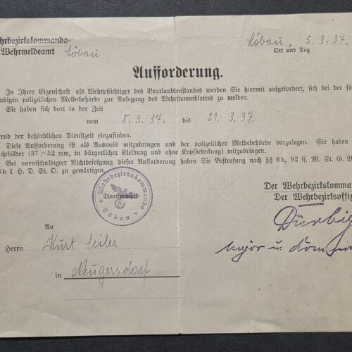 20260930_125351 WW2 German Soldiers Call of Duty 1937 Wehrmacht Military Registration Summons