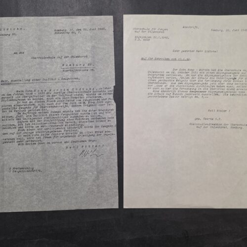 20260930_131408 WW2 German Documents for Wehrmacht Military Soldiers School records Eastern Front 1942