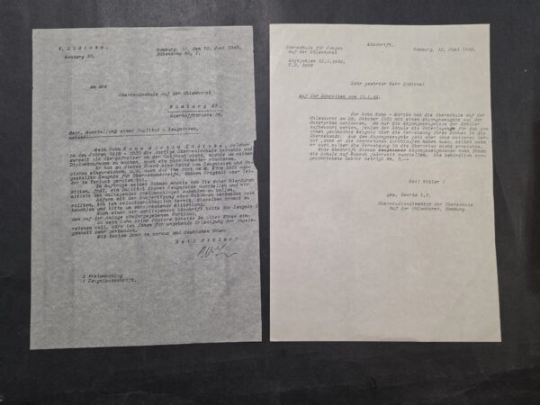 20260930_131408 WW2 German Documents for Wehrmacht Military Soldiers School records Eastern Front 1942