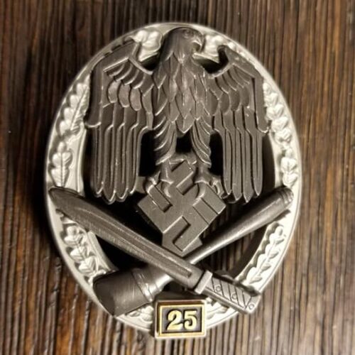 General assault 25 engagements WWII Nazi German GAB25 General Assault Badge 25 Engagements – JFS