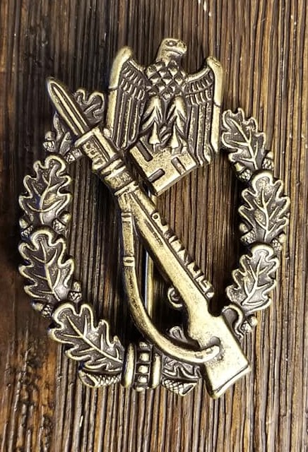 Infantry assault bronze antique WWII Nazi German Bronze IAB Infantry Assault Badge Medal – S.H.u.Co. 41