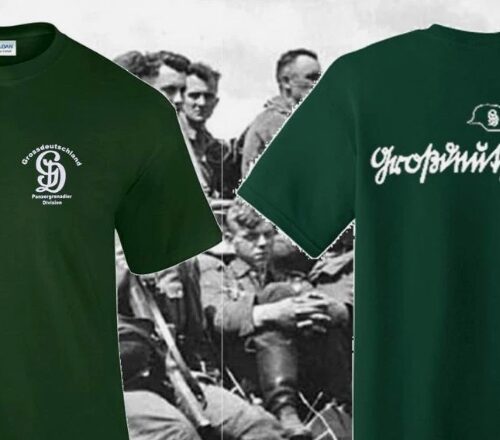 WW2 Nazi German SS GD Gross Deutschland T Shirt 2 sided
