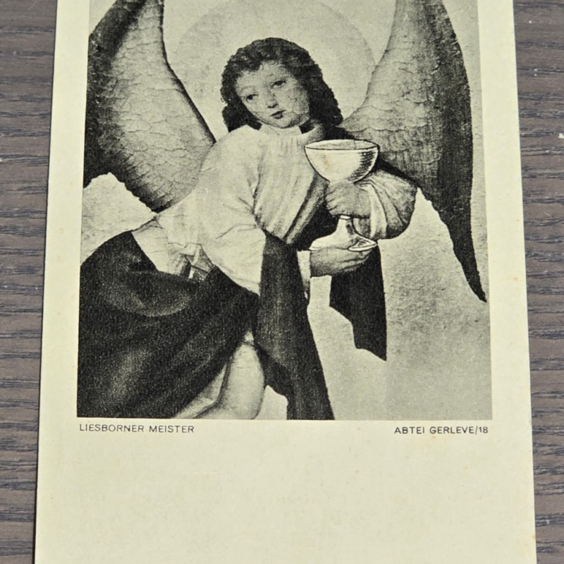 ac1 RARE! 13 y/o?? WW2 German DJ HJ Hitler Youth Standard Flag Bearers Young Boys Death card Killed in France 1940