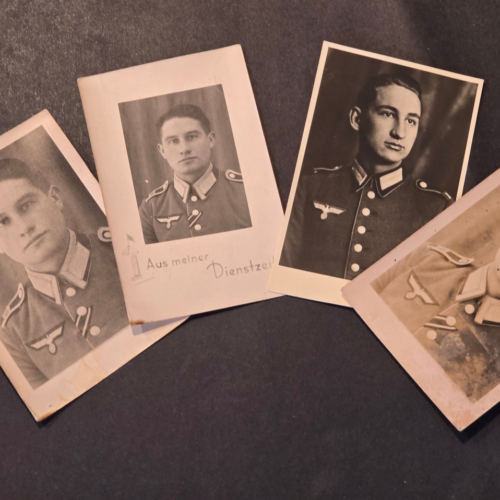 WWII German Wehrmacht Soldier Military Photo Postcard Lot ID’d Erich 28.Kp Infanterie Regiment 228