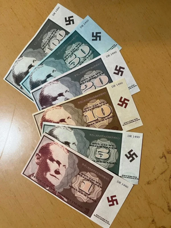 s-l1600 WWII German Fantasy Reichsmark Currency Set Herman Goring 6 Banknotes