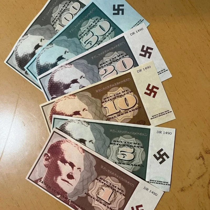 s-l1600 WWII German Fantasy Reichsmark Currency Set Herman Goring 6 Banknotes