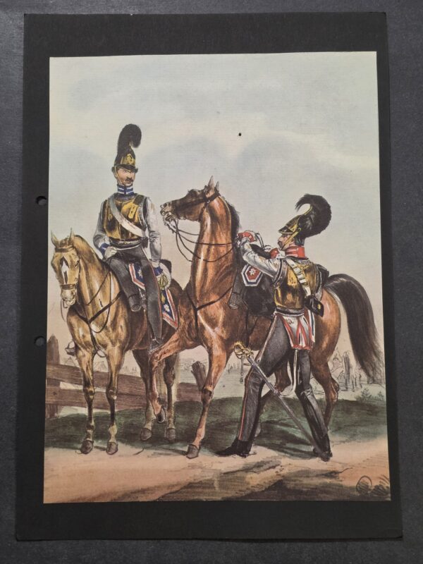 20260929_160123 Imperial German Prussian Garde Kürassier Regiment / Garde du Corps Cavalry Uniform Color Print