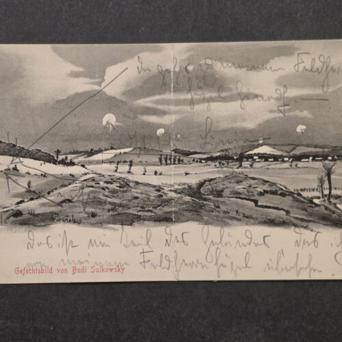 20261001_130736 WWI Imperial German Feldpost Combat Scene Postcard Russian Polish Front 1914-15 Poland