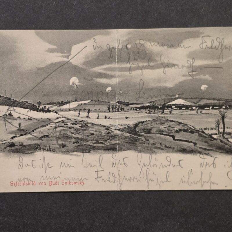 20261001_130736 WWI Imperial German Feldpost Combat Scene Postcard Russian Polish Front 1914-15 Poland