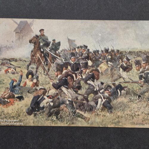 20261001_131552 Imperial German 1913 Postcard Prussian Troops in Combat Battle 1813 Kriegerbund