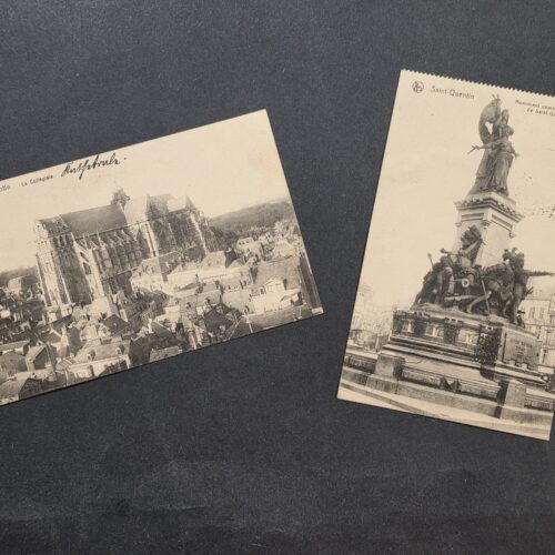 20261001_131627 WWI Imperial German Feldpost Postcards Saint Quentin Occupied France 1915 War Military