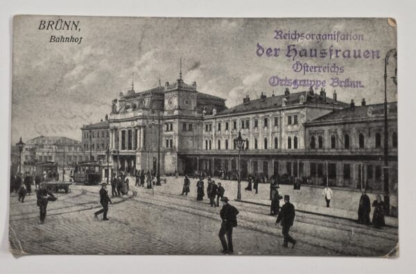 20261001_133105 WWI German 1916 Feldpost Bahnhof Railways Train Austria Military Censor Postcard