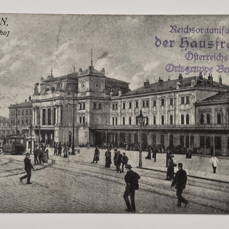 20261001_133105 WWI German 1916 Feldpost Bahnhof Railways Train Austria Military Censor Postcard