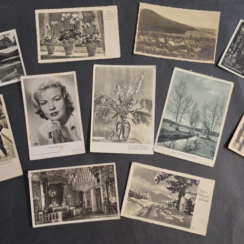 20261001_133830 11 WWII Nazi German Third reich Postcards 1930s 1940s Hindenburg Adolf Hitler Stamps