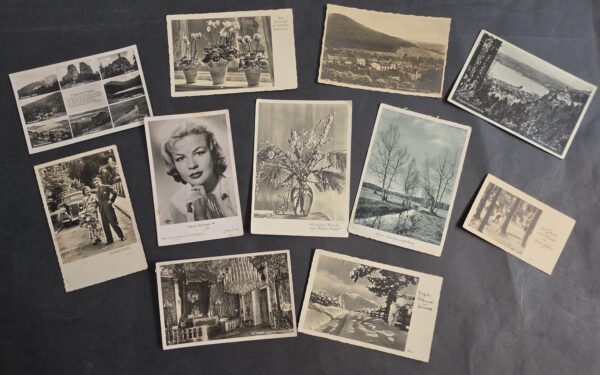 20261001_133830 11 WWII Nazi German Third reich Postcards 1930s 1940s Hindenburg Adolf Hitler Stamps