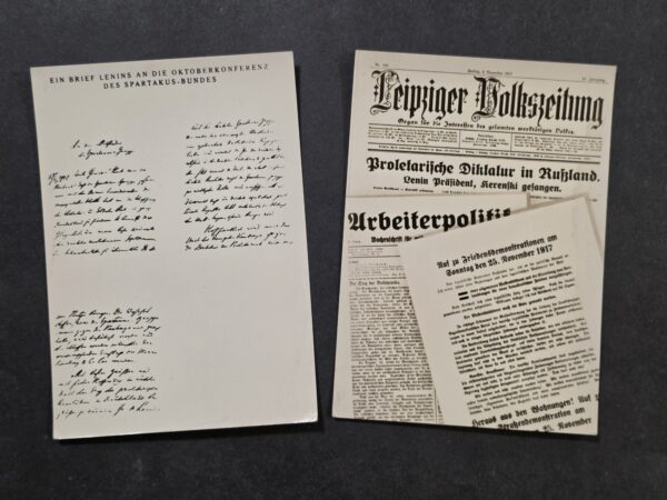 20261001_134017 2 German Historical Postcards Lenin Spartacus Russian Revolution 1917 WWI