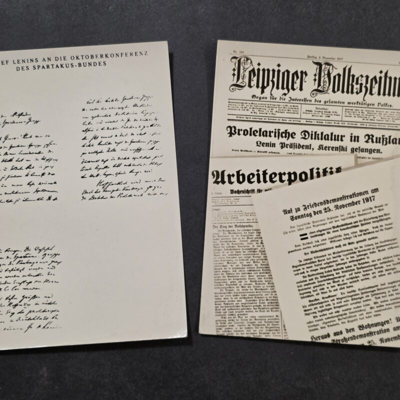 20261001_134017 2 German Historical Postcards Lenin Spartacus Russian Revolution 1917 WWI