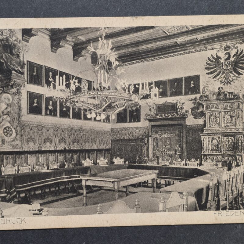 20261001_134120 Antique German Osnabrück Friedenssaal Hall of Peace Negotiations Postcard