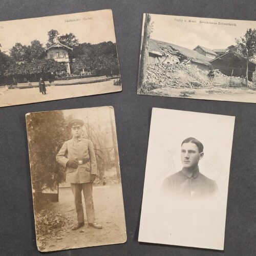 20261001_134323 WWI Imperial German Military Feldpost Postcard Photo Lot Soldier Portraits 1917