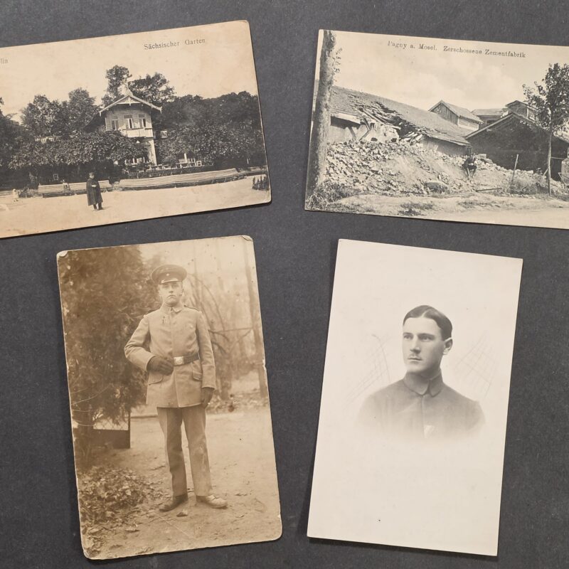 20261001_134323 WWI Imperial German Military Feldpost Postcard Photo Lot Soldier Portraits 1917