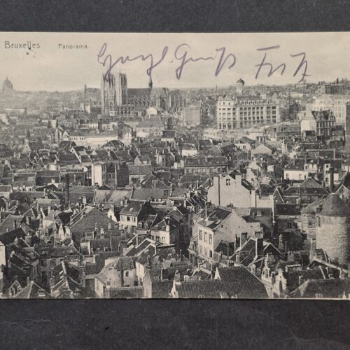 20261001_135039 WWI German Military Feldpost Postcard Brussels Belgium Panorama 1915 Potsdam
