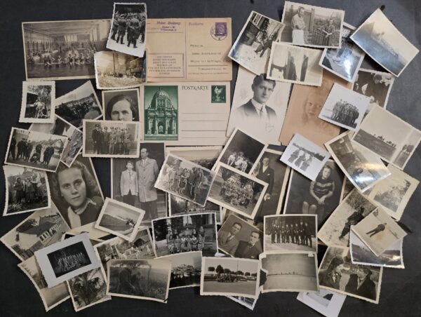 20261001_135810 55pc Original WWII German Photo Postcard Lot Military Soldiers Civilians 1940s