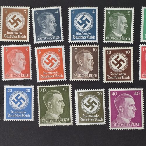 20261005_150005 WWII WW2 German Adolf Hitler + Swastika Stamp sets Original Nazi Third Reich Era