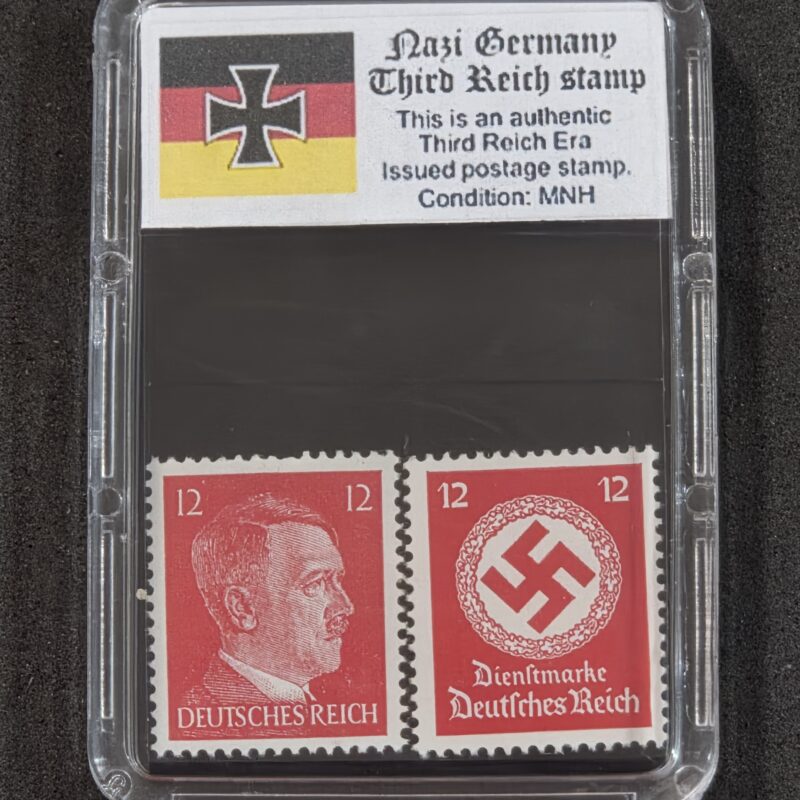 20261005_150857 WWII WW2 Nazi German Third Reich German Adolf Hitler + NSDAP Swastika Stamp 12pf