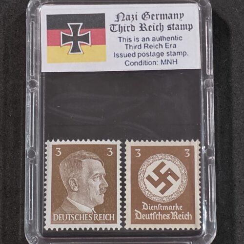 20261005_150929 WWII WW2 Nazi German Third Reich German Adolf Hitler + NSDAP Swastika Stamp 3pf