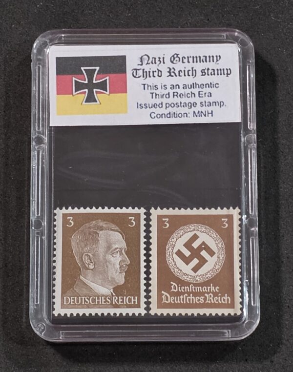 20261005_150929 WWII WW2 Nazi German Third Reich German Adolf Hitler + NSDAP Swastika Stamp 3pf