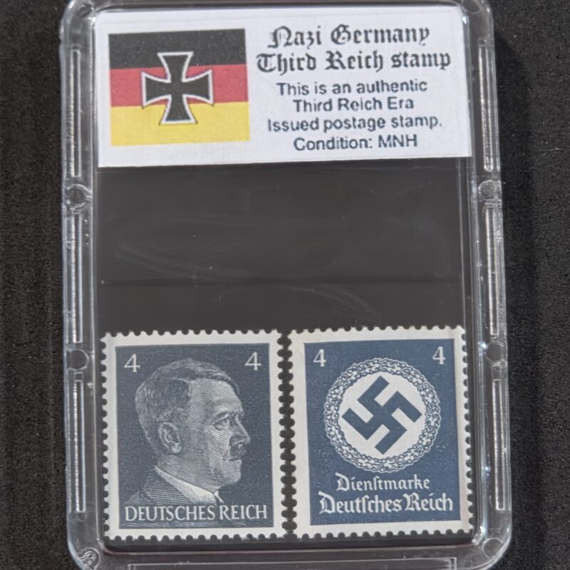 20261005_151049 WWII WW2 Nazi German Third Reich German Adolf Hitler + NSDAP Swastika Stamp 4pf