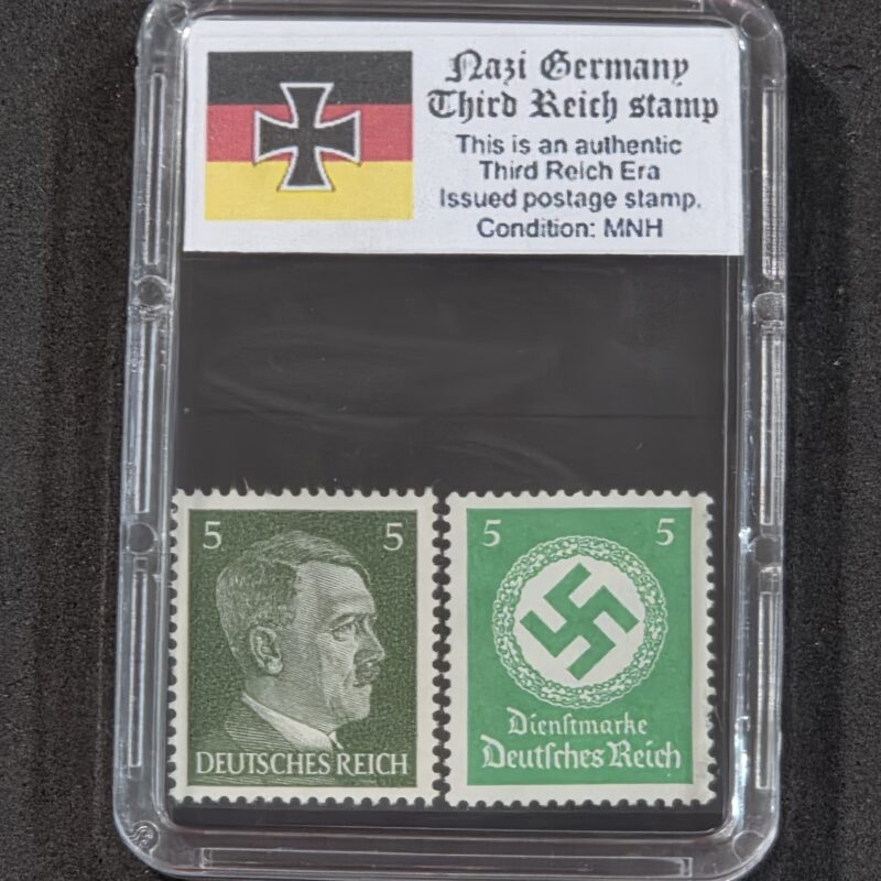 20261005_151137 WWII WW2 Nazi German Third Reich German Adolf Hitler + NSDAP Swastika Stamp 5pf